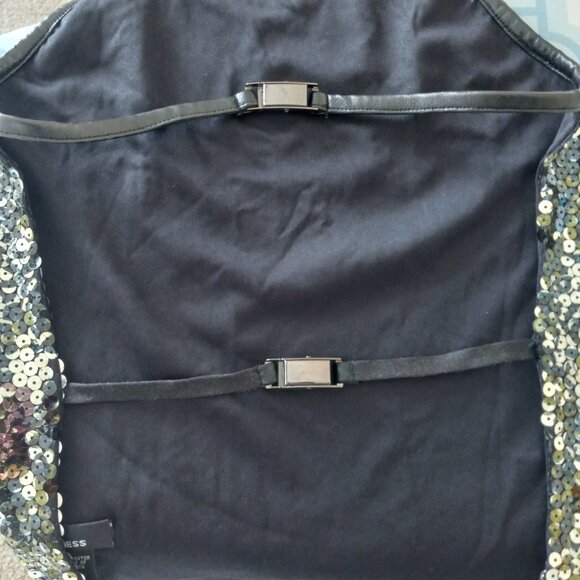 EXPRESS Shimmery olive-green backless, 3-strap Tank Teaser W XS - Picture 4 of 7